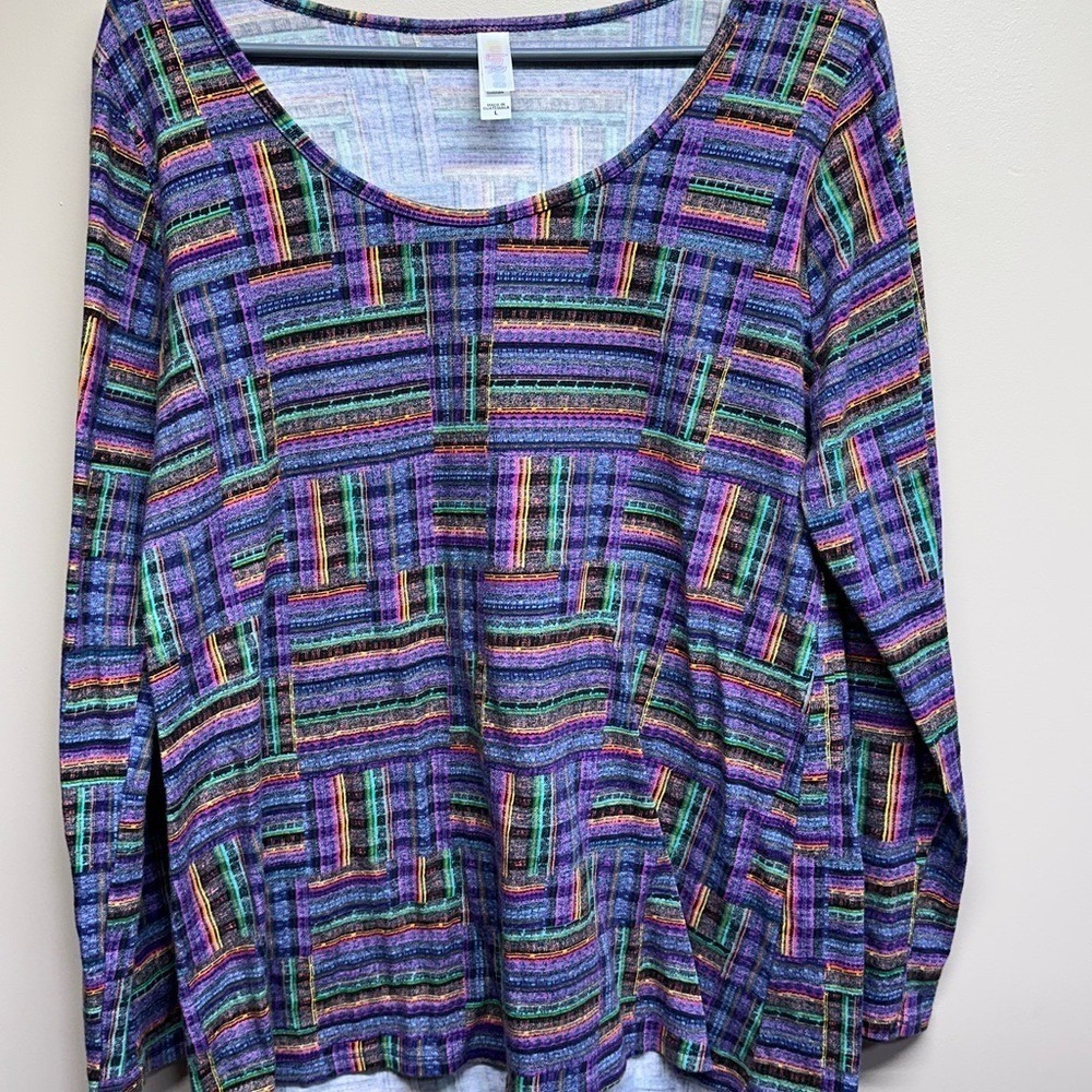 LuLaRoe Multicolor‎ Striped Long Sleeve Top